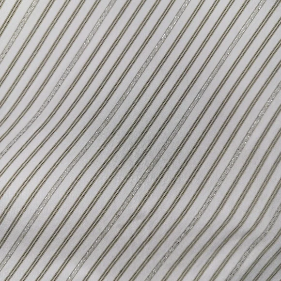 Lafayette 148 New York Glitter Stripe Blouse Women's Size Medium With‎ Flaw - Picture 4 of 10